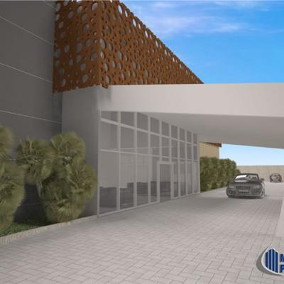 Mega Projetos Fachada Comercial Entrada Clinica Vitalle Guarapari Es