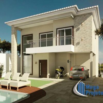 Mega Projtos Casa Fachada Entrada Jardim Boa Vista Guarapari Espirito Santo Piscina