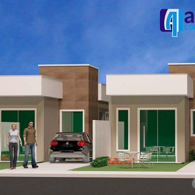 Mega Projetos Casas Fachada Residencial Kimberly H Atual Construtora Praia De Santa Monica Guarapari Espirito Santo