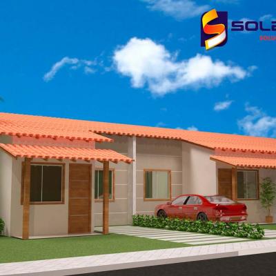 Mega Projetos Casa Fachada Condomini Constelacao Solarium Colucoes Santa Monica 1