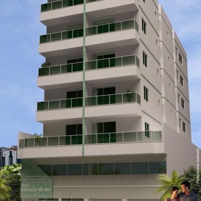 Mega Projetos Fachada Residencial Estrela Do Mar Praia Do Morro Construtora Moreira Guarapari Es Apartamentos 3d