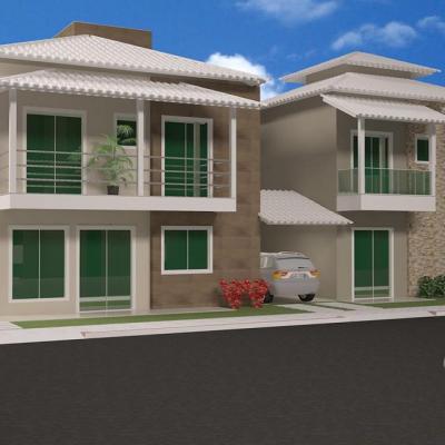 Mega Projetos Casas Fachadas Residencial Unifamiliar Praia Do Morro Guarapari Espirito Santo